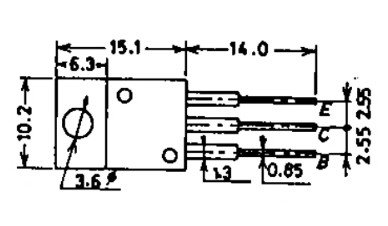 2SC3457   800V　3A Switching Regulator Applications