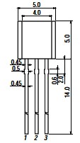 2SC4002     400V/0.2A/0.6W/70MHz/Cob:4pF