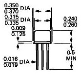 2N5544　　N-ch　JFET　200V/5W　　TO5キャンタイプ