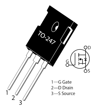 SCT2H12NZGC11の代替品→MSC750SMA170B　1700V/5A/68W/オン抵抗:0.75オーム　SiC  MOS-FET