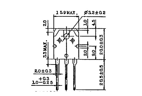 2SK788　RDS（ON)＝0.38Ω　500V/13A/150W