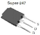 IRFPS37N50APBF   500V/37A/446W  RDS(on): 0.13ohm