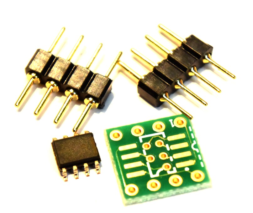 OPA2604　 純正品   SOIC-8→DIP8pin変換キット