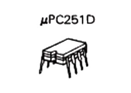 UPC251D　セラミックパケージ　DIP8pin