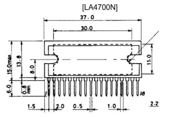 LA4700　2ch　12W Pow