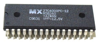 MX27C4000C-12  Macronix  4Mbit (512k×8)  ワンタイムP-ROM　DIP-32pin-600mil  新品