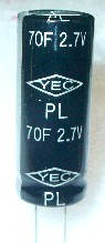 2.7V/70F    WPL70F2.7V1845 YEC