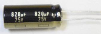 25V/820uF    EEDFC1E821B    Gold  1pcs