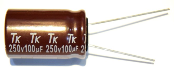 100uF　250V  2EUTWHM　　101M0K25　Φ16x25　105℃