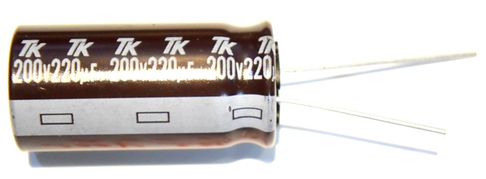 220uF 200V  2EUTWHM　　　Φ16x25　105℃