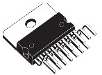 TDA2009A  オーディオパワーアンプ IC  ステレオ AB級 10W+10W