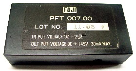 DC/DC   PFT007-00  IN:DC25V   OUT:+145V30mA(MAX)