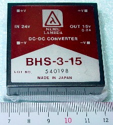 DC/DC   BHS-3-15   NEMIC LAMBDA   入出力間絶縁型　in:24V　　out:15V/0.2A