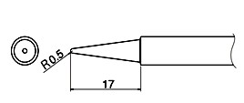 HAKKO FX-650用こて先   T-34B   B型