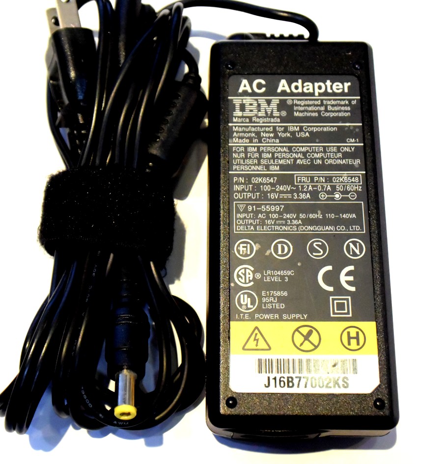 AC-adapter  IBM    DC16V/3.36A  02K6547